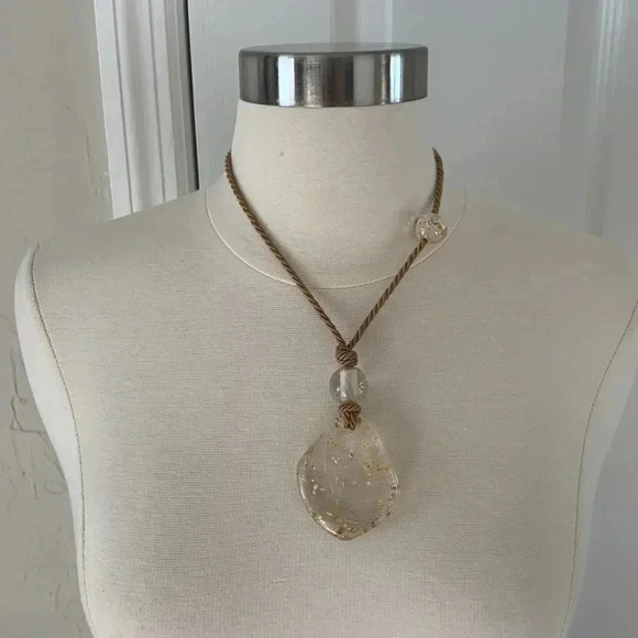 Chicos adjustable cord and acrylic necklace - Picture 3 of 4